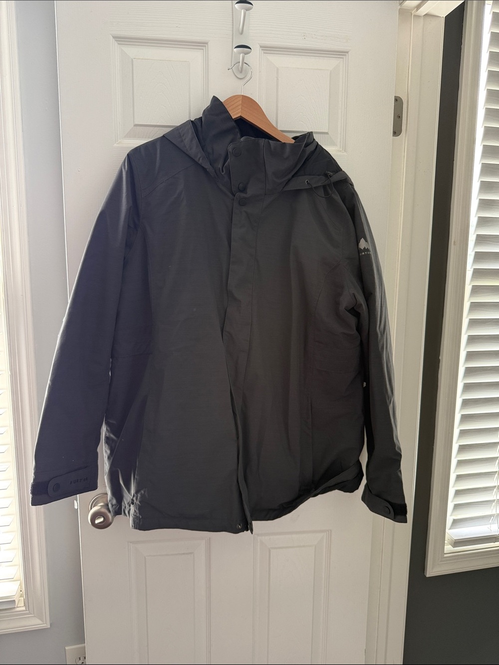 Burton Dark Gray Hooded Ski Jacket